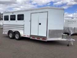New '25 Featherlite 2025 PREMIER TACK!! Featherlite 9400 - 7'6" Tall- Lined & Insulated Tack Ceiling-Easy Care Flo