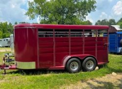 New '26 Calico 16 Ft Bumper Pull Stock Trailer
