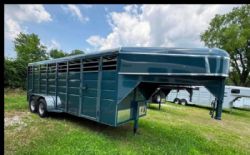 New '26 Calico IN STOCK! 20' Gooseneck Stock Trailer