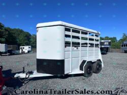 New '27 Valley 2 Horse Stock Trailer 26012 Stock 7'6