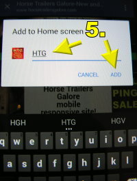 Confirm Add to Home Screen